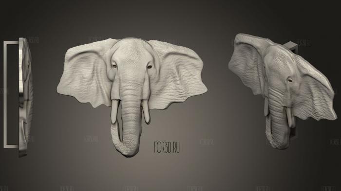 Hebilla Elefante 3d stl модель для ЧПУ